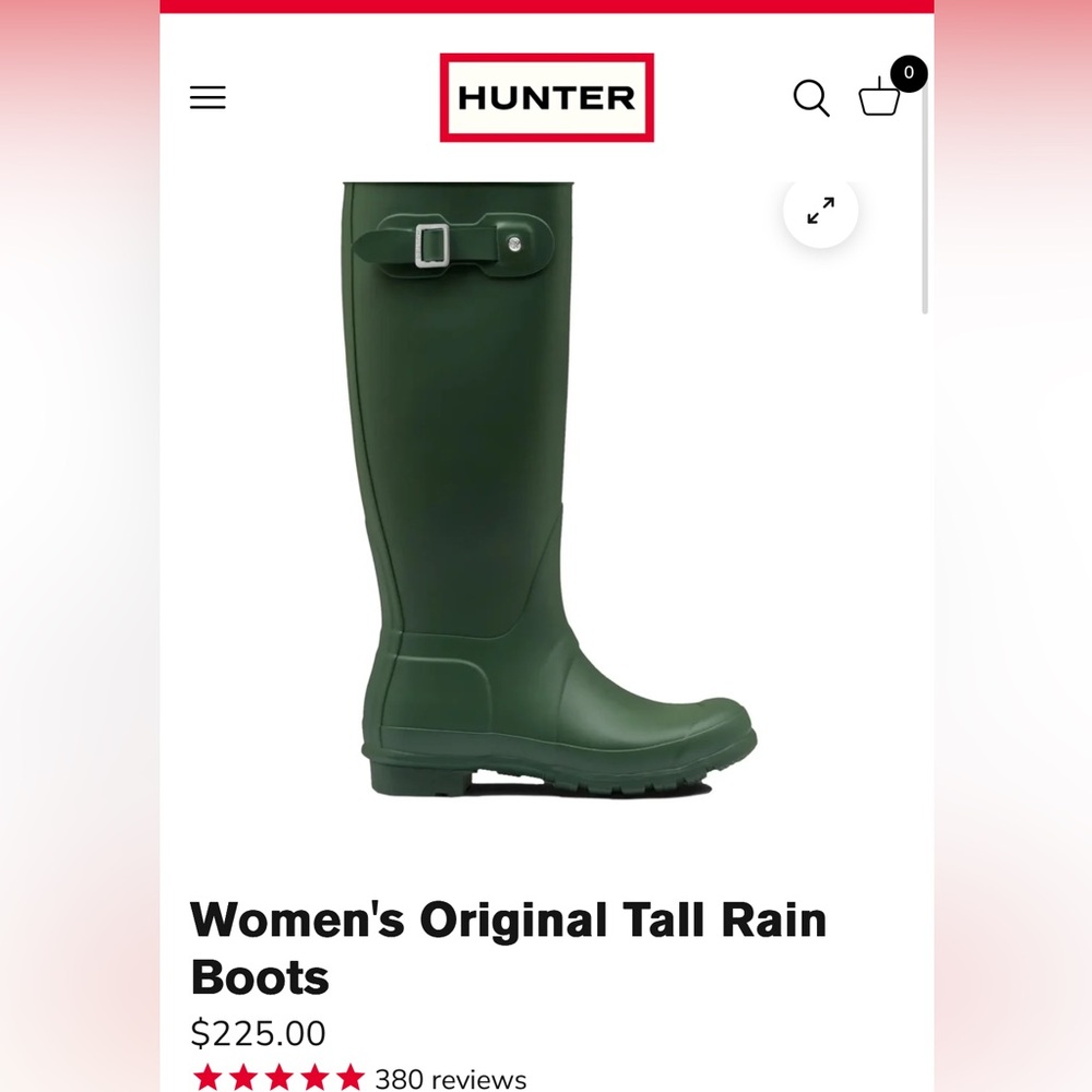 Hunter in Hunter Green Women's Winter & Rain Boots
